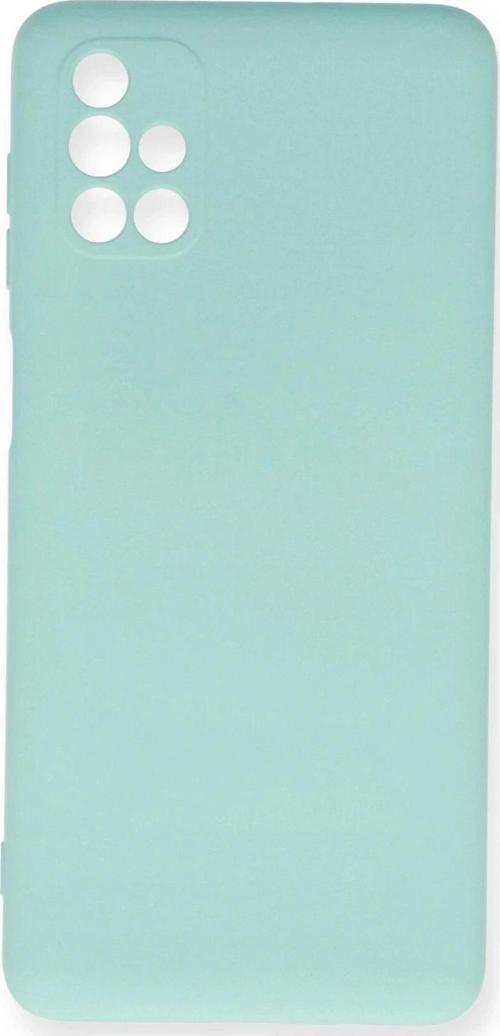 Samsung Galaxy M51 Kılıf Nano içi Kadife Silikon - Turkuaz