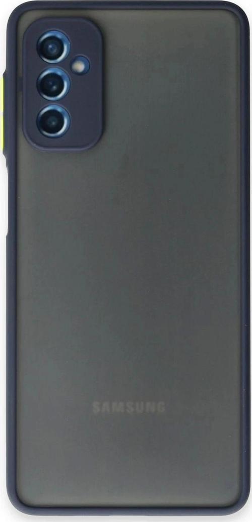 Samsung Galaxy M52 5G Kılıf Montreal Silikon Kapak - Lacivert
