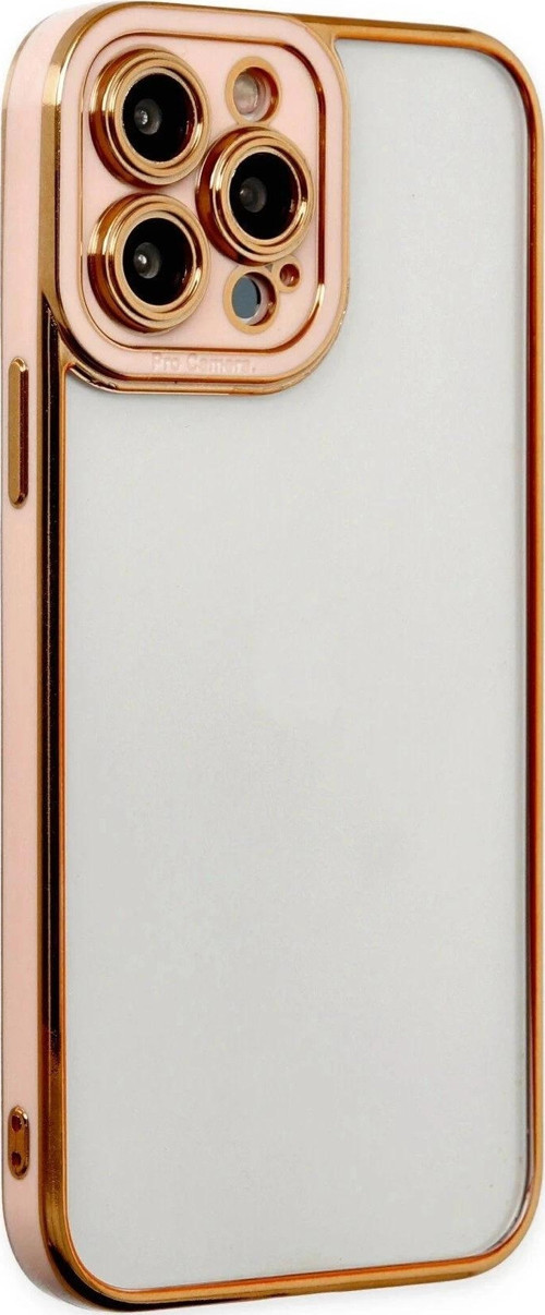 iPhone 13 Pro Kılıf Liva Lens Silikon - Rose