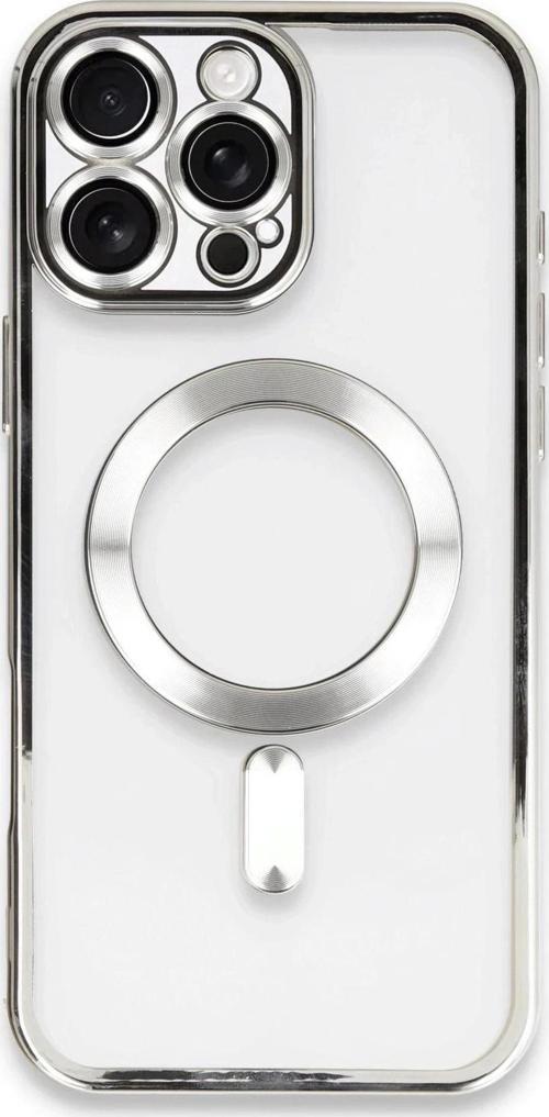 iPhone 16 Pro Kılıf Kross Magneticsafe Kapak - Gümüş