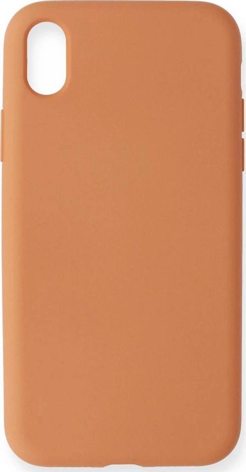 iPhone XR Kılıf Nano içi Kadife Silikon - Turuncu