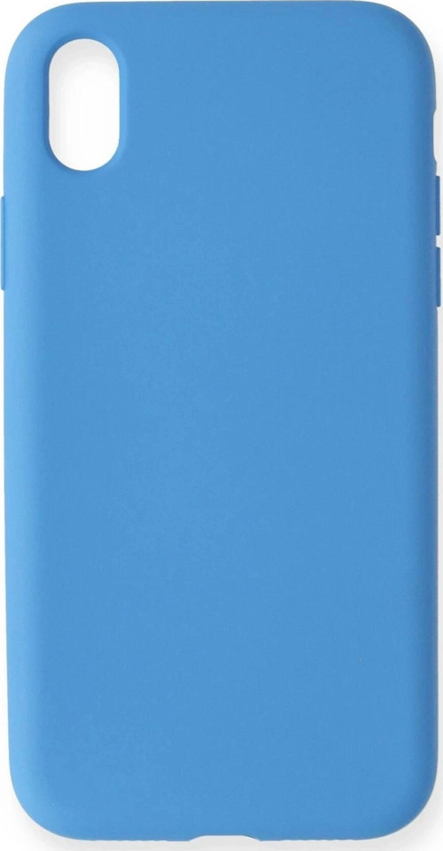 iPhone XR Kılıf Nano içi Kadife Silikon - Mavi
