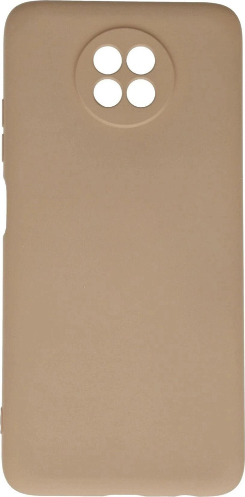 Xiaomi Redmi Note 9 5G Kılıf Nano içi Kadife Silikon - Bej