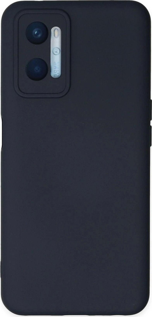 Oppo A96 Kılıf Nano içi Kadife Silikon - Lacivert