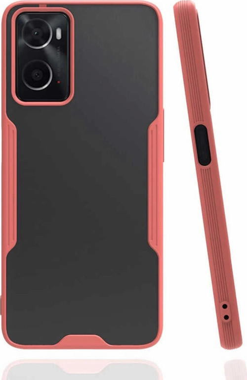 Oppo A96 Kılıf Platin Silikon - Pembe