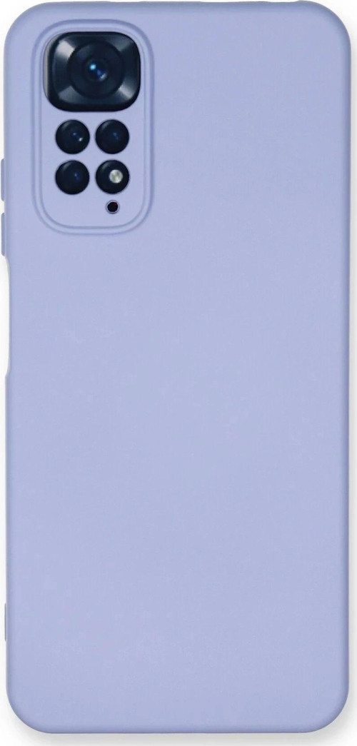 Xiaomi Redmi Note 11 Kılıf Nano içi Kadife Silikon - Lila