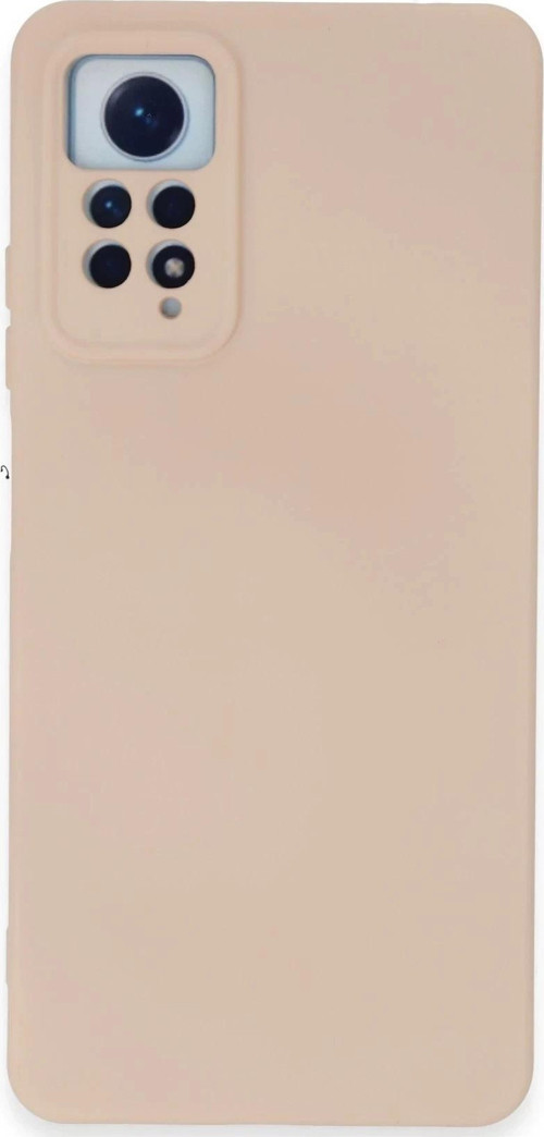 Xiaomi Redmi Note 12 Pro 4G Kılıf Nano içi Kadife Silikon - Pudra