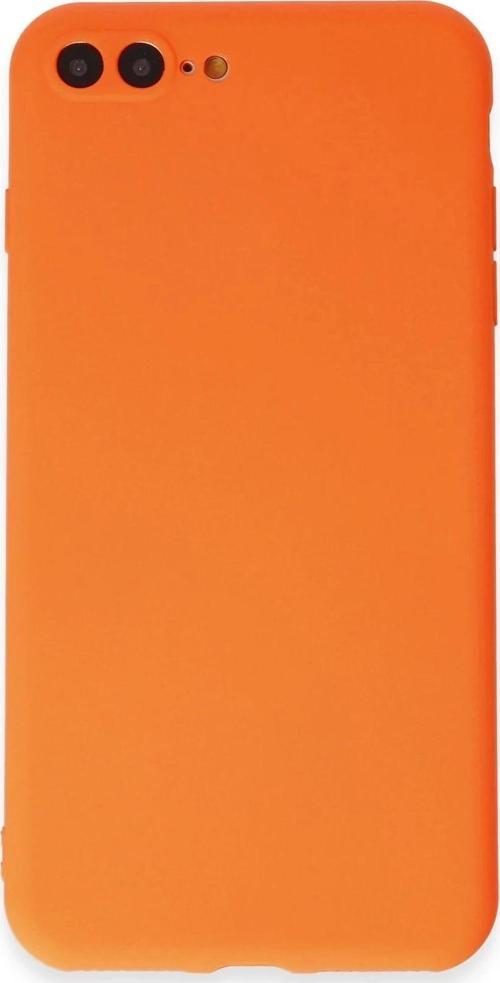 iPhone 7 Plus Kılıf First Silikon - Turuncu