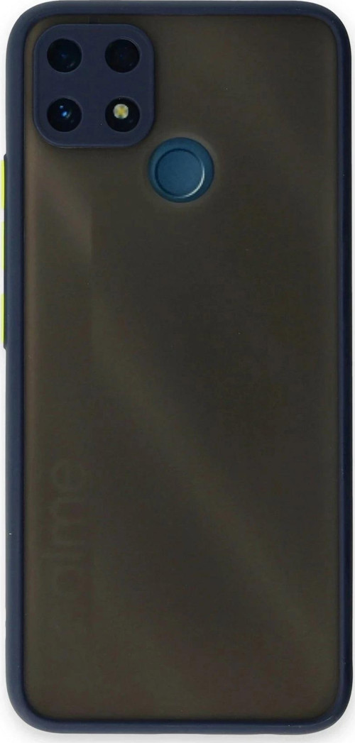 Realme C25 Kılıf Montreal Silikon Kapak - Lacivert