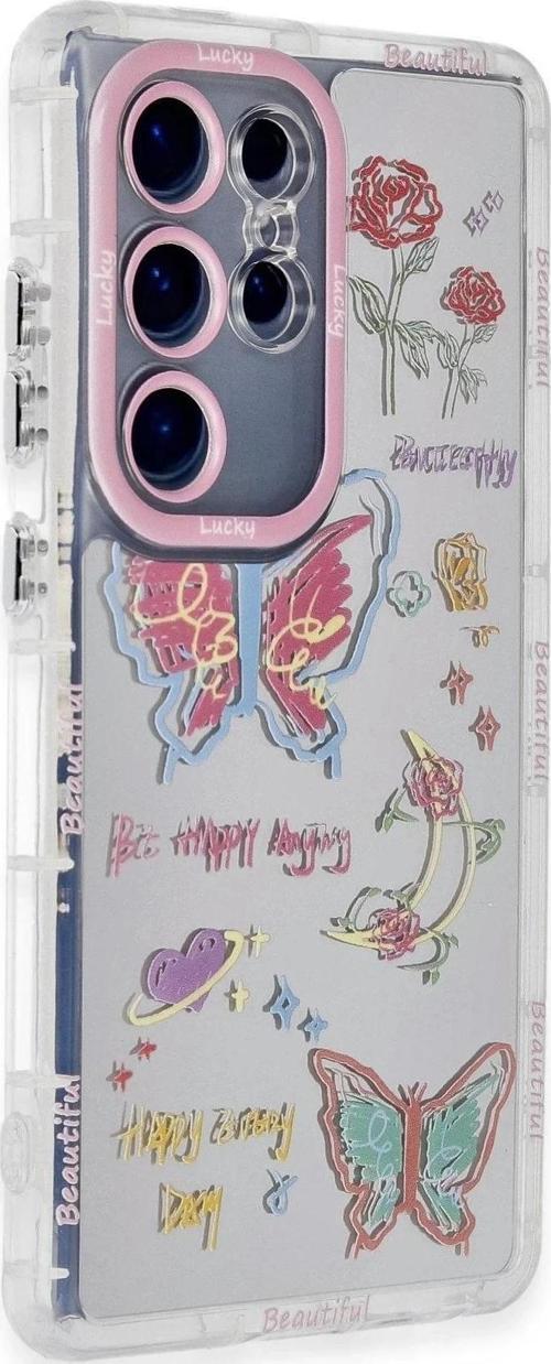 Samsung Galaxy S23 Ultra Kılıf Reflexion Desenli Kapak - Desen 8