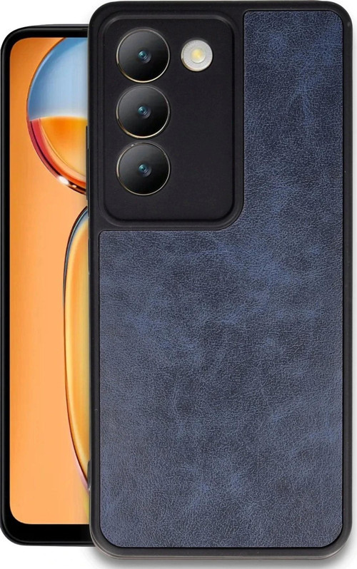 Vivo V30 Lite 4G Kılıf Aras Deri Kapak - Lacivert