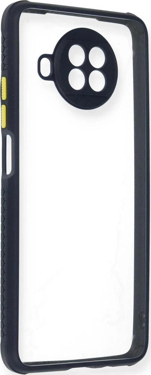 Xiaomi Redmi Note 9 Pro 5G Kılıf Miami Şeffaf Silikon - Lacivert