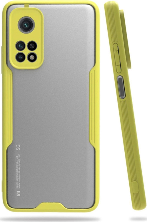 Xiaomi Mi 10T Pro Kılıf Platin Silikon - Sarı