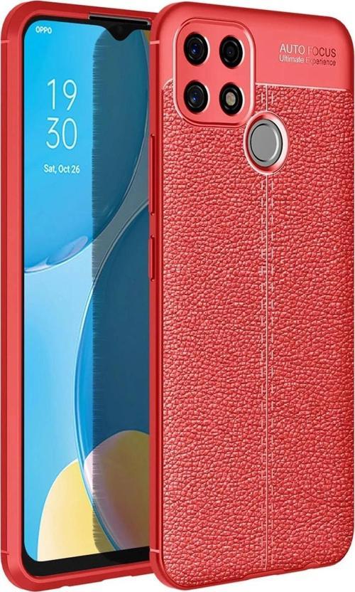 Oppo A15 Kılıf Auto Focus Kapak - Kırmızı