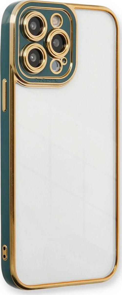 iPhone 14 Pro Kılıf Liva Lens Silikon - Yeşil