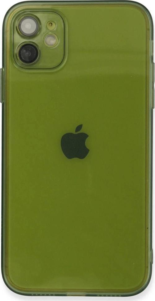 iPhone 12 Kılıf Fly Lens Silikon - Yeşil
