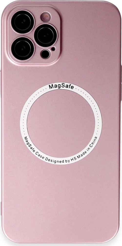 iPhone 12 Pro Max Kılıf Jack Magneticsafe Lens Silikon - Rose Gold