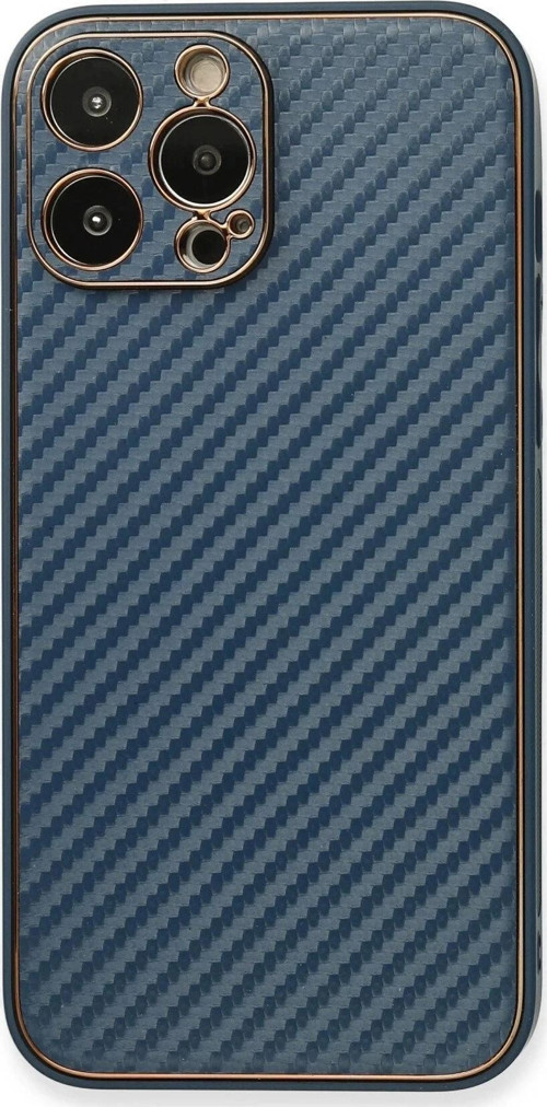 iPhone 13 Pro Kılıf Coco Karbon Silikon - Mavi