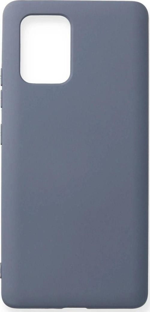 Samsung Galaxy A91 / S10 Lite Kılıf Nano içi Kadife Silikon - Gri