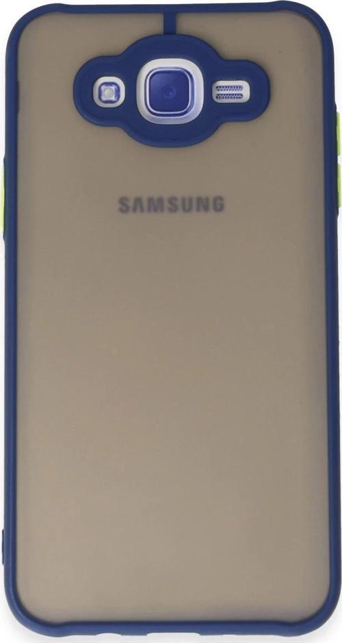 Samsung Galaxy J7 Kılıf Montreal Silikon Kapak - Lacivert