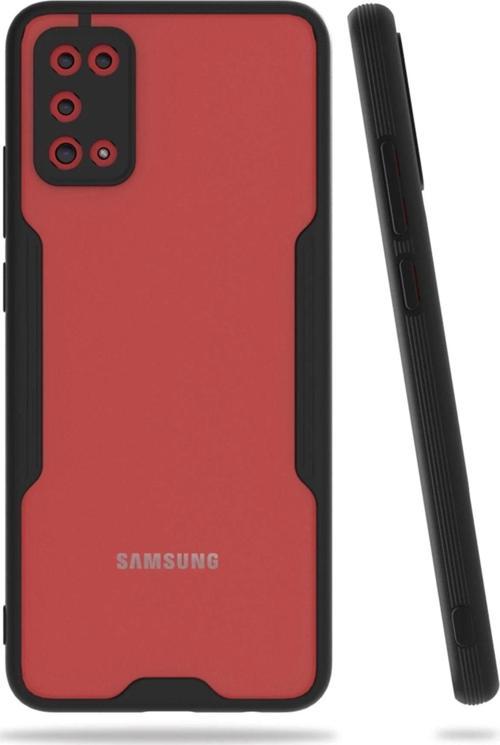 Samsung Galaxy A02S Kılıf Platin Silikon - Siyah