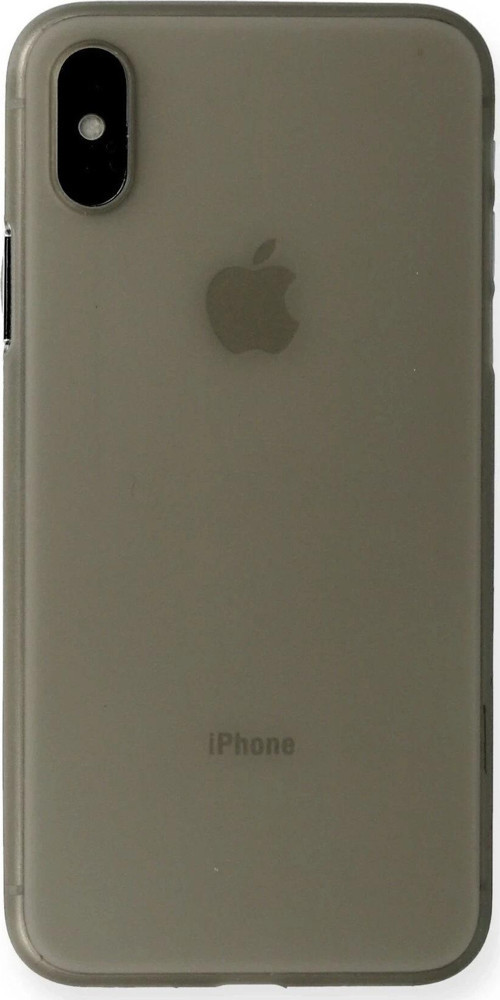 iPhone XS Max Kılıf PP Ultra İnce Kapak - Gri