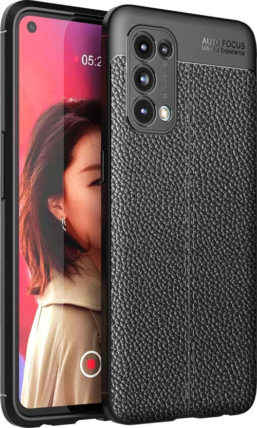 Oppo Reno 5 Kılıf Auto Focus Kapak - Siyah