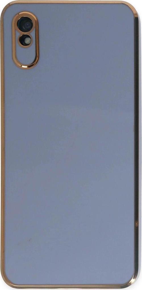Xiaomi Redmi 9A Kılıf Volet Silikon - Mavi