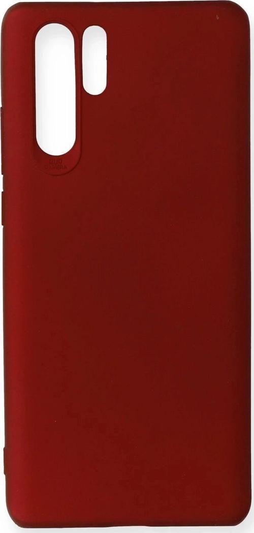Huawei P30 Pro Kılıf First Silikon - Bordo