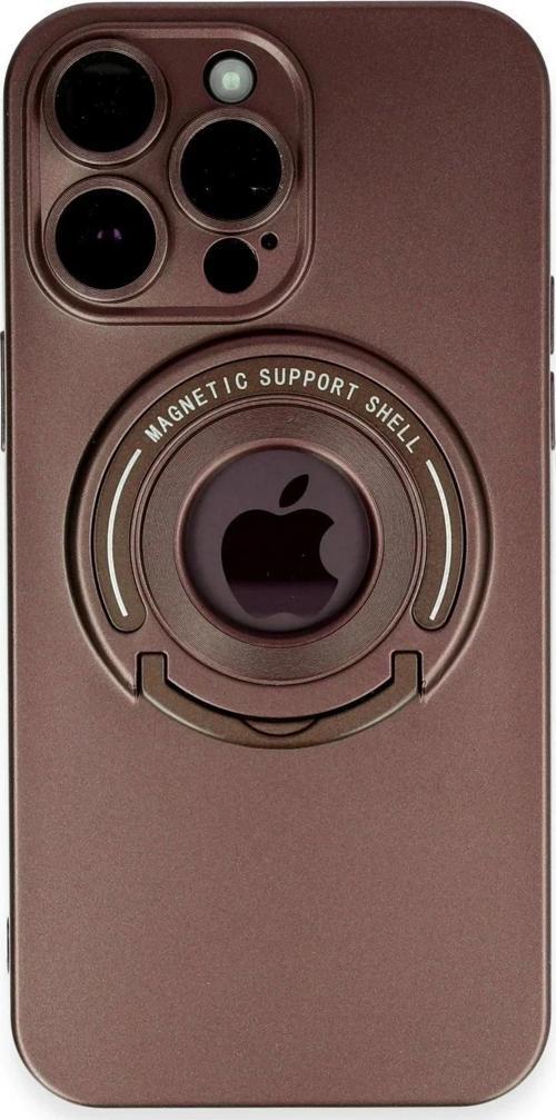 iPhone 13 Pro Max Kılıf Lukka Magneticsafe Kapak - Kahverengi