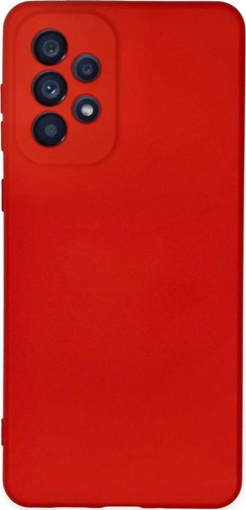 Samsung Galaxy A23 4G Kılıf Nano içi Kadife Silikon - Kırmızı