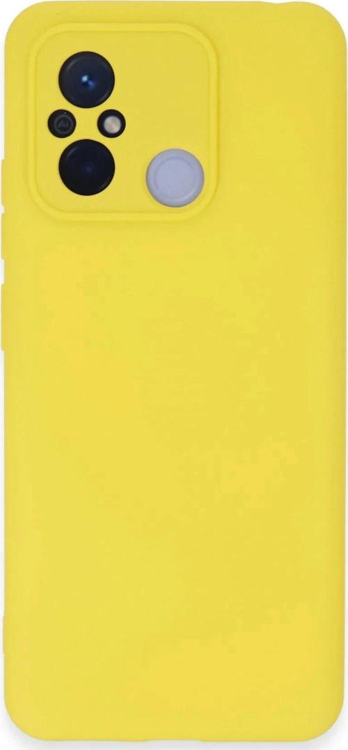 Xiaomi Redmi 12C Kılıf Nano içi Kadife Silikon - Sarı