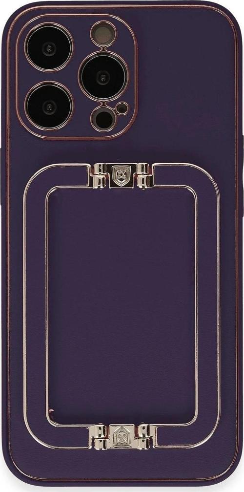 iPhone 13 Pro Max Kılıf Coco Elit Kapak - Derin Mor