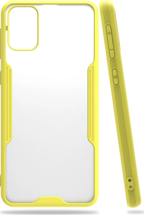 Samsung Galaxy M31 Kılıf Platin Silikon - Sarı