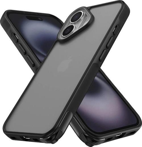 iPhone 16 Kılıf Elegant Kapak - Siyah