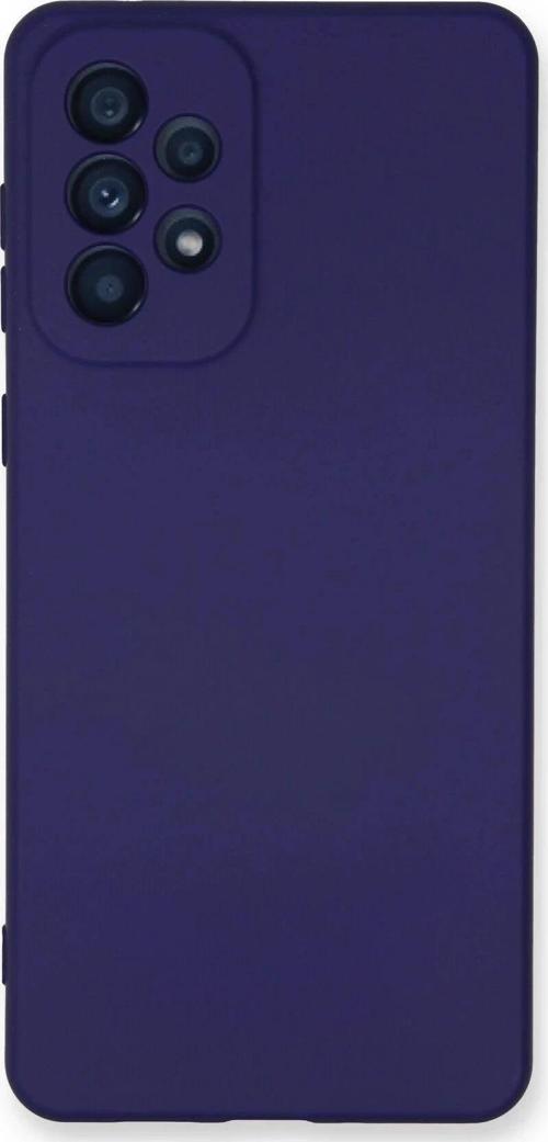 Samsung Galaxy A73 5G Kılıf Nano içi Kadife Silikon - Mor