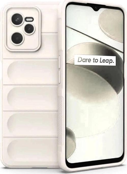 Realme C35 Kılıf Optimum Silikon - Krem