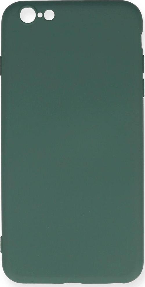 iPhone 6 Plus Kılıf Nano içi Kadife Silikon - Koyu Yeşil
