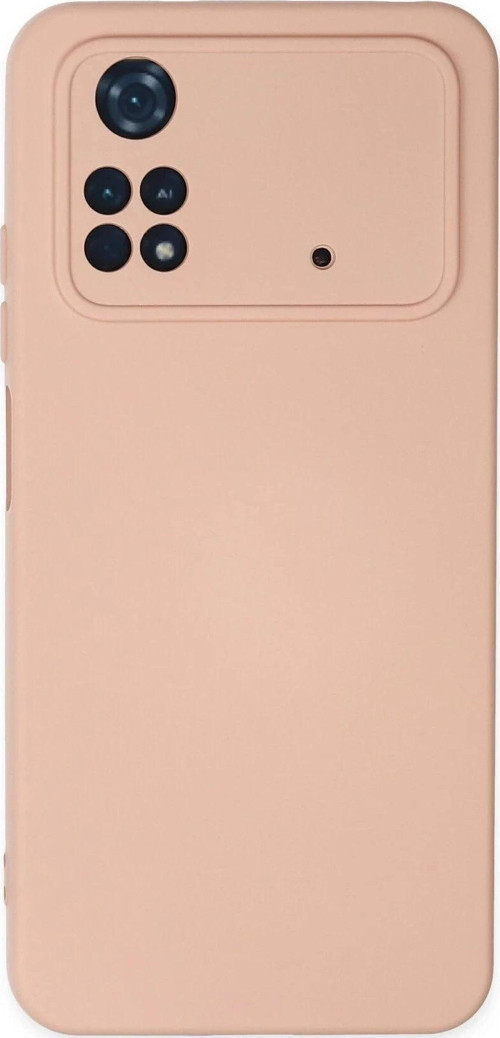 Xiaomi Poco M4 Pro 4G Kılıf Nano içi Kadife Silikon - Pudra