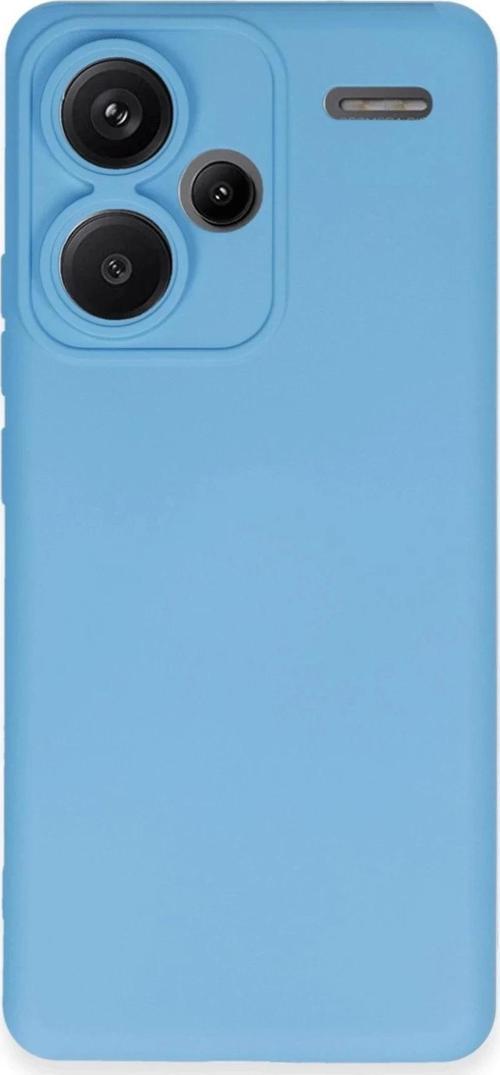 Xiaomi Redmi Note 13 Pro Plus Kılıf Nano içi Kadife Silikon - Mavi