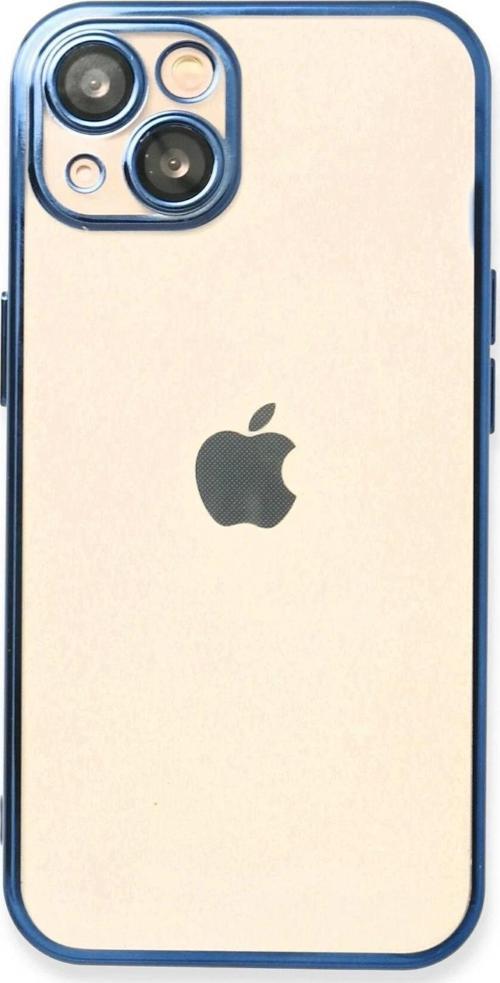 iPhone 14 Plus Kılıf Razer Lensli Silikon - Açık Mavi