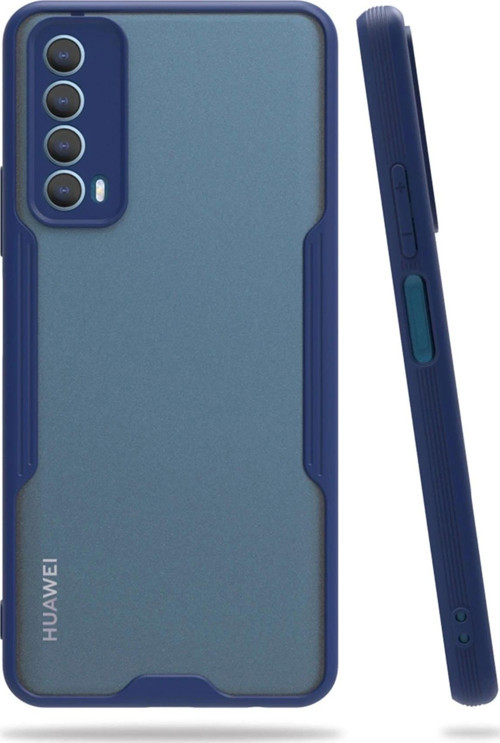 Huawei P Smart 2021 Kılıf Platin Silikon - Lacivert