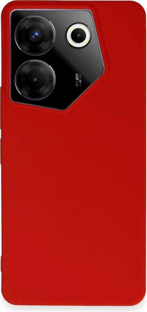 Tecno Camon 20 Pro 5G Kılıf First Silikon - Kırmızı