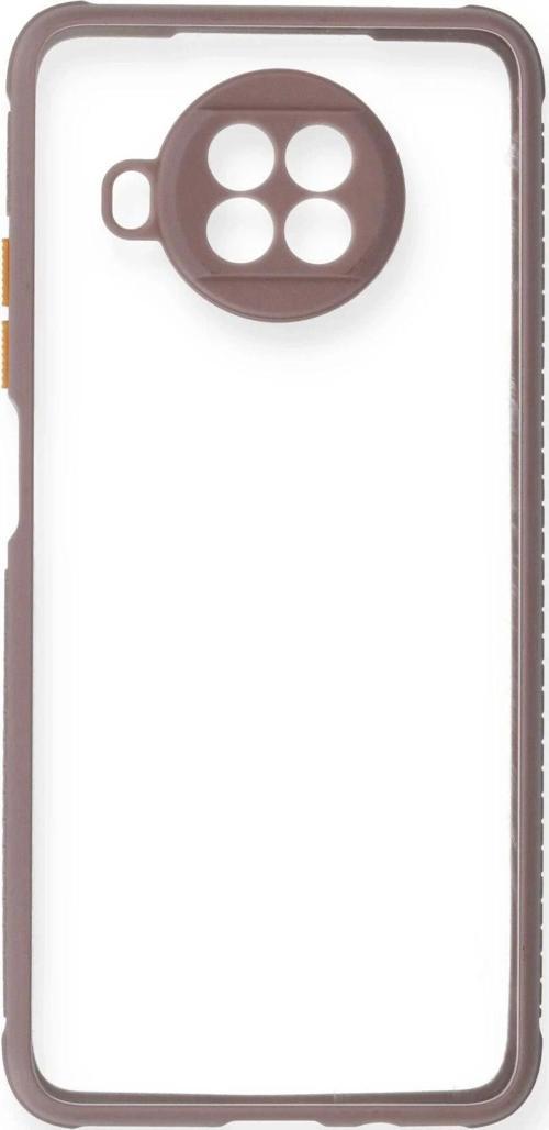 Xiaomi Redmi Note 9 Pro 5G Kılıf Miami Şeffaf Silikon - Açık Mor