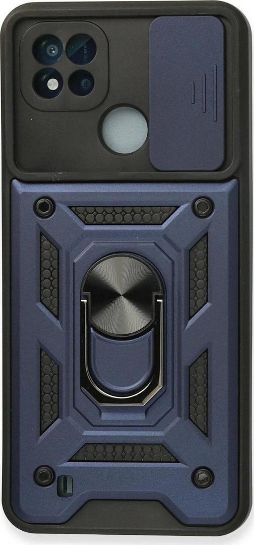 Realme C11 2021 Kılıf Pars Lens Yüzüklü Silikon - Lacivert