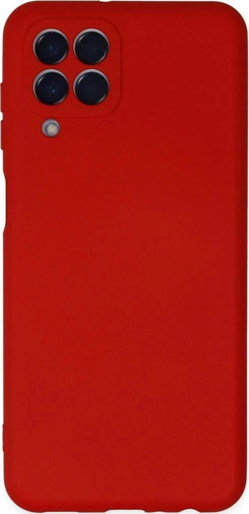 Samsung Galaxy M33 Kılıf Nano içi Kadife Silikon - Kırmızı