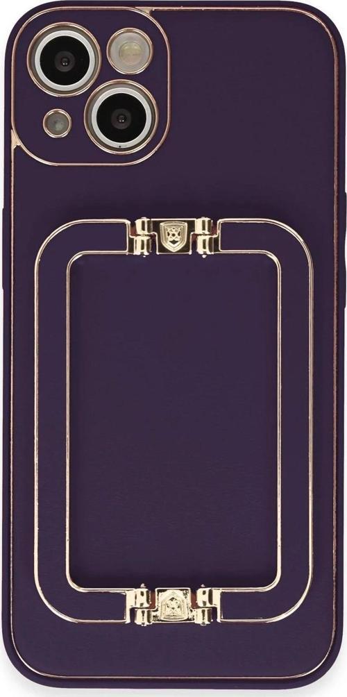 iPhone 14 Kılıf Coco Elit Kapak - Derin Mor