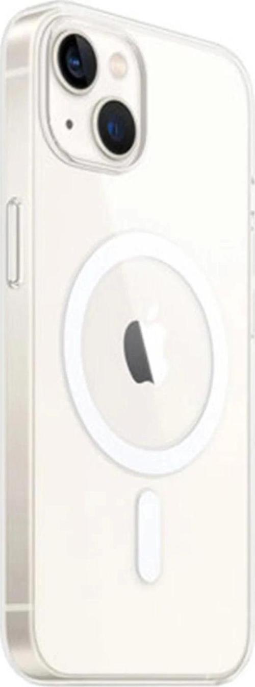 iPhone 14 Kılıf Magneticsafe Şeffaf Silikon - Şeffaf