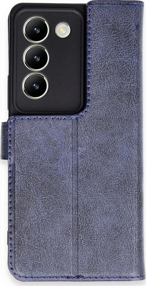 Vivo V30 Lite 4G Kılıf Trend S Plus Kapaklı Kılıf - Lacivert