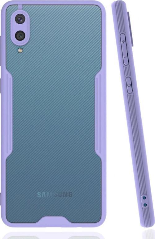 Samsung Galaxy A02 Kılıf Platin Silikon - Lila